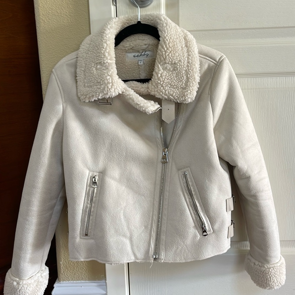 Sherpa w/ Suede Jacket